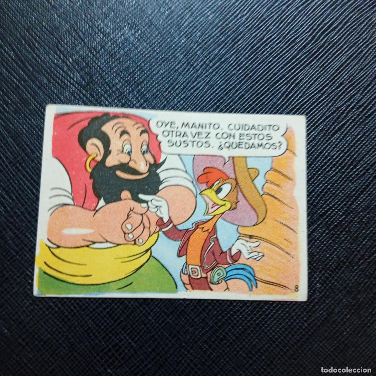 Coleccionismo cromos antiguos: 8 LOS TRES CABALLEROS Y STROMBOLI CHOCOLATES LLOVERAS DISNEY 1948 CROMO - SIN PEGAR - A214 PG532