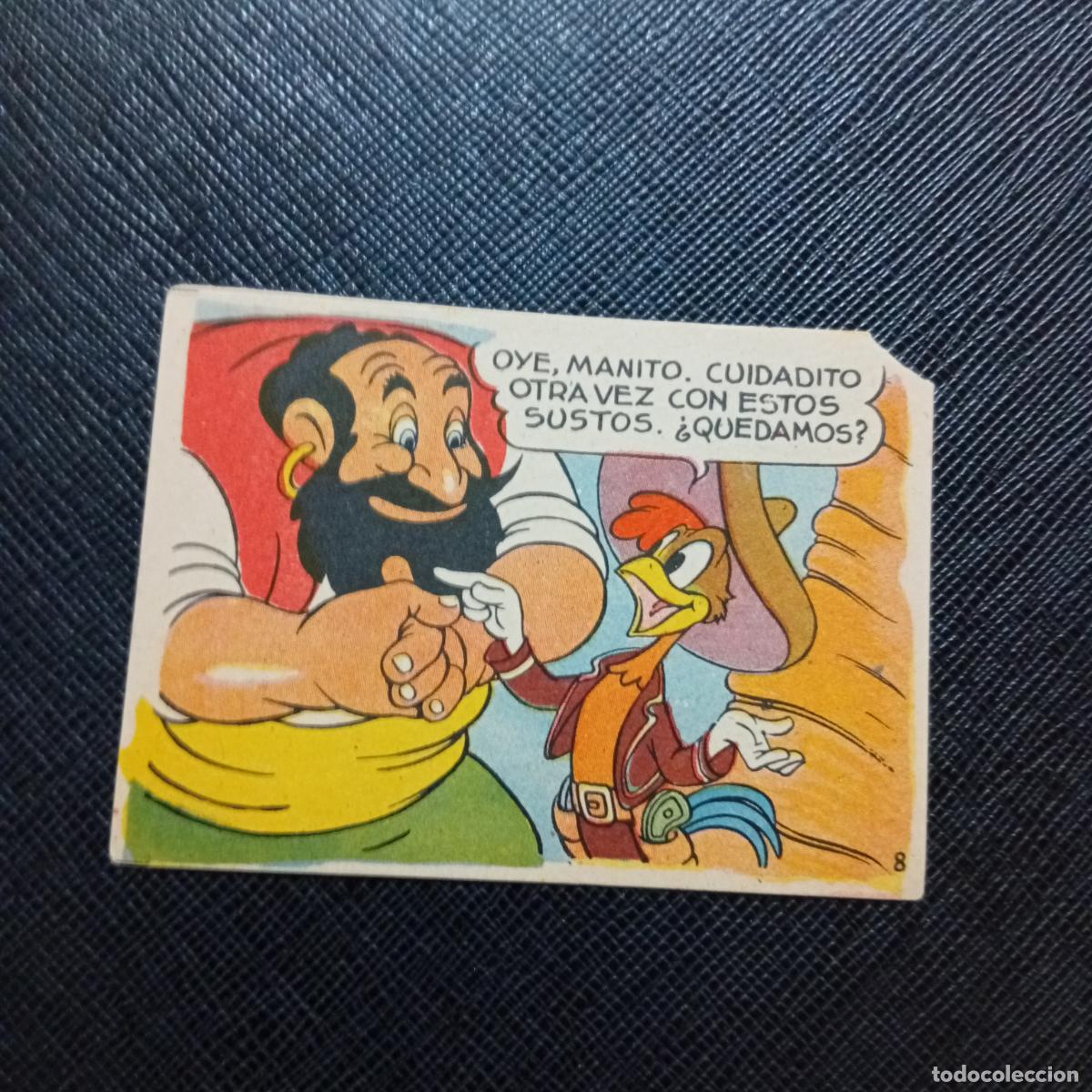 Coleccionismo cromos antiguos: 8 LOS TRES CABALLEROS Y STROMBOLI CHOCOLATES LLOVERAS DISNEY 1948 CROMO - SIN PEGAR - A214 PG523 C