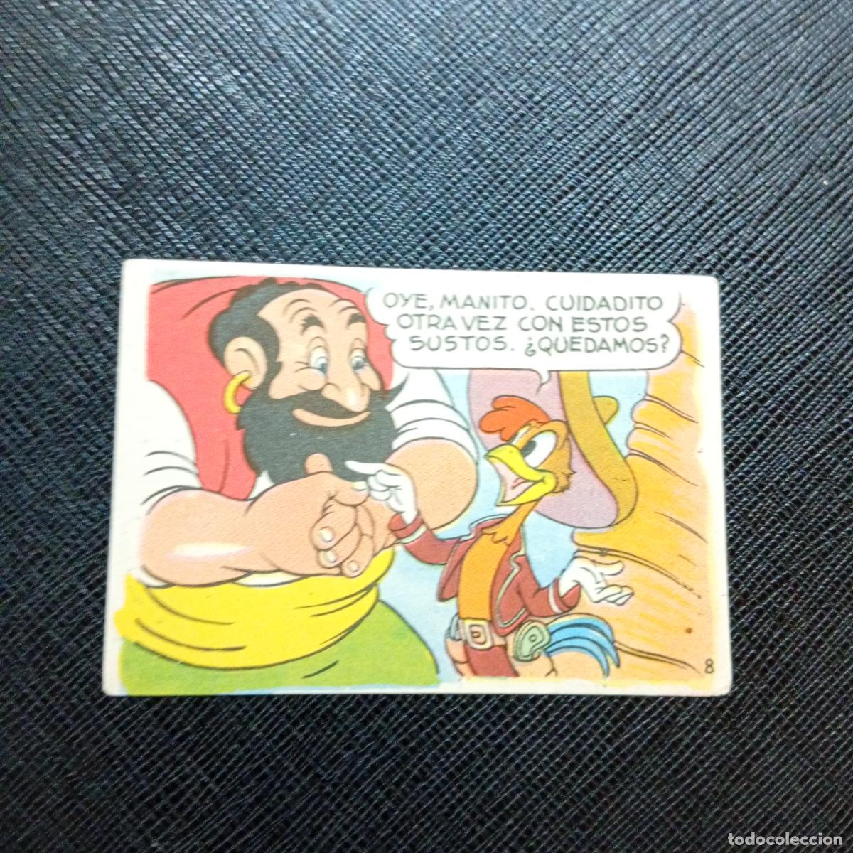 Coleccionismo cromos antiguos: 8 LOS TRES CABALLEROS Y STROMBOLI CHOCOLATES LLOVERAS DISNEY 1948 CROMO - SIN PEGAR - A214 PG532