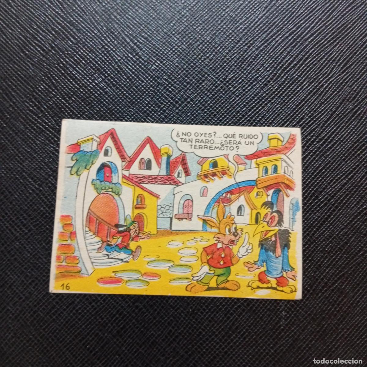 Coleccionismo cromos antiguos: 16 LOS TRES CABALLEROS Y STROMBOLI CHOCOLATES LLOVERAS DISNEY 1948 CROMO - SIN PEGAR - A214 PG217