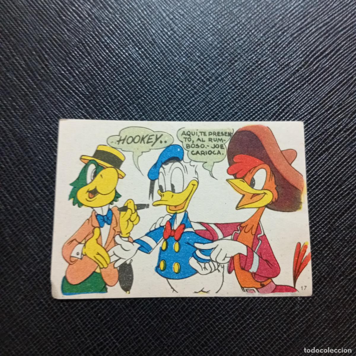 Coleccionismo cromos antiguos: 17 LOS TRES CABALLEROS Y STROMBOLI CHOCOLATES LLOVERAS DISNEY 1948 CROMO - SIN PEGAR - A214 PG235