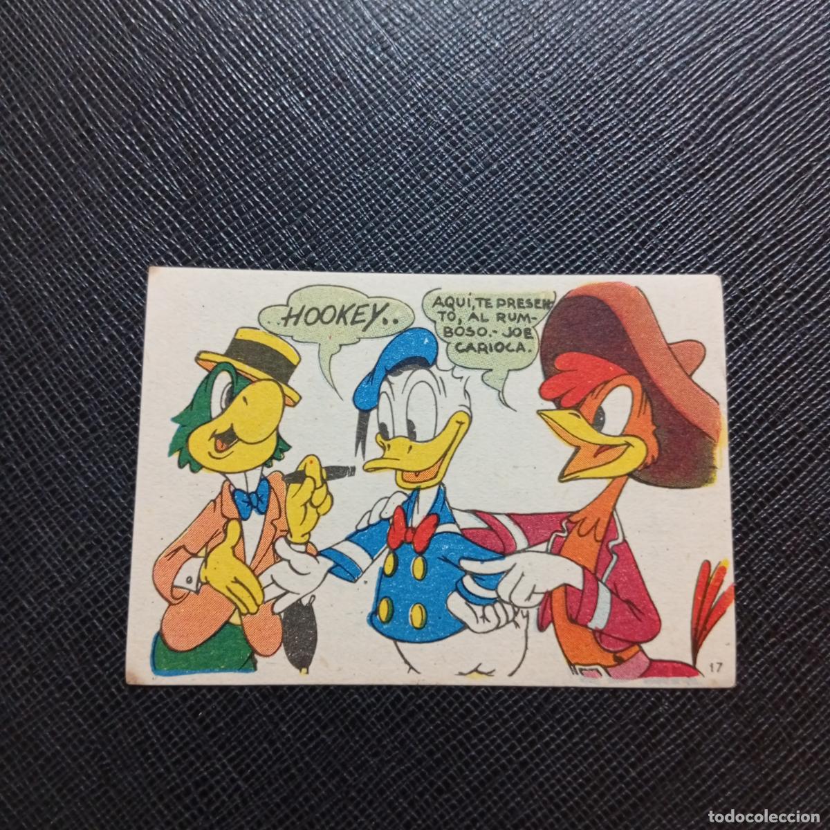 Coleccionismo cromos antiguos: 17 LOS TRES CABALLEROS Y STROMBOLI CHOCOLATES LLOVERAS DISNEY 1948 CROMO - SIN PEGAR - A214 PG235 B