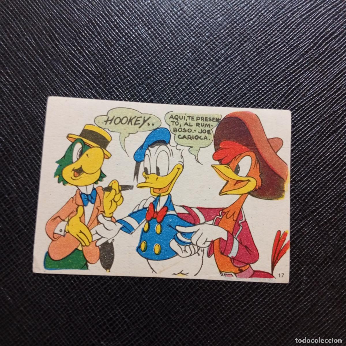 Coleccionismo cromos antiguos: 17 LOS TRES CABALLEROS Y STROMBOLI CHOCOLATES LLOVERAS DISNEY 1948 CROMO - SIN PEGAR - A214 PG244