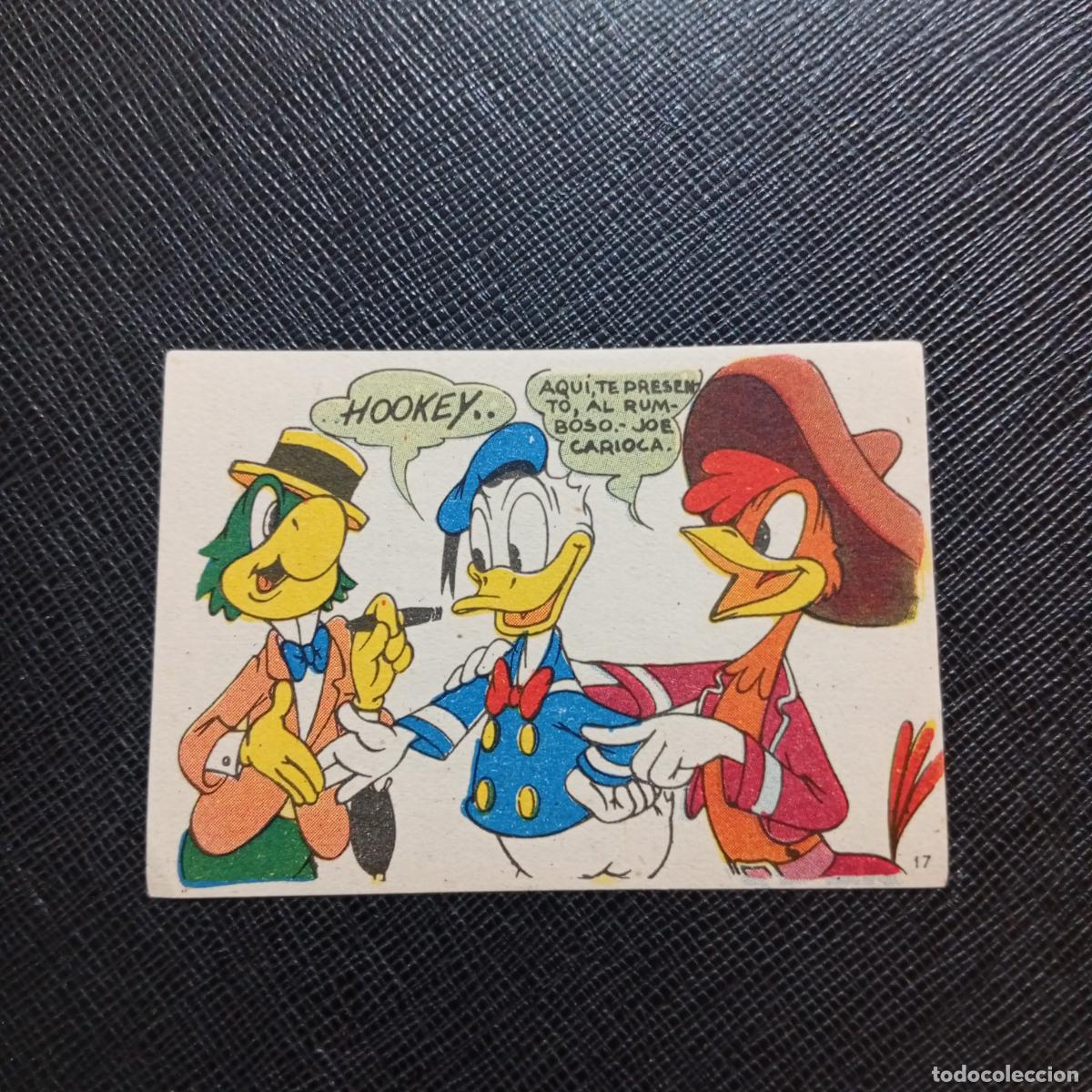 Coleccionismo cromos antiguos: 17 LOS TRES CABALLEROS Y STROMBOLI CHOCOLATES LLOVERAS DISNEY 1948 CROMO - SIN PEGAR - A214 PG244 B