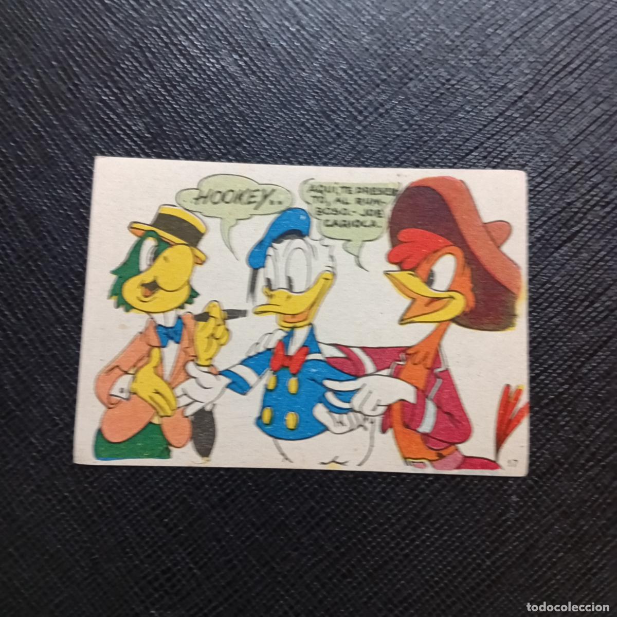 Coleccionismo cromos antiguos: 17 LOS TRES CABALLEROS Y STROMBOLI CHOCOLATES LLOVERAS DISNEY 1948 CROMO - SIN PEGAR - A214 PG253