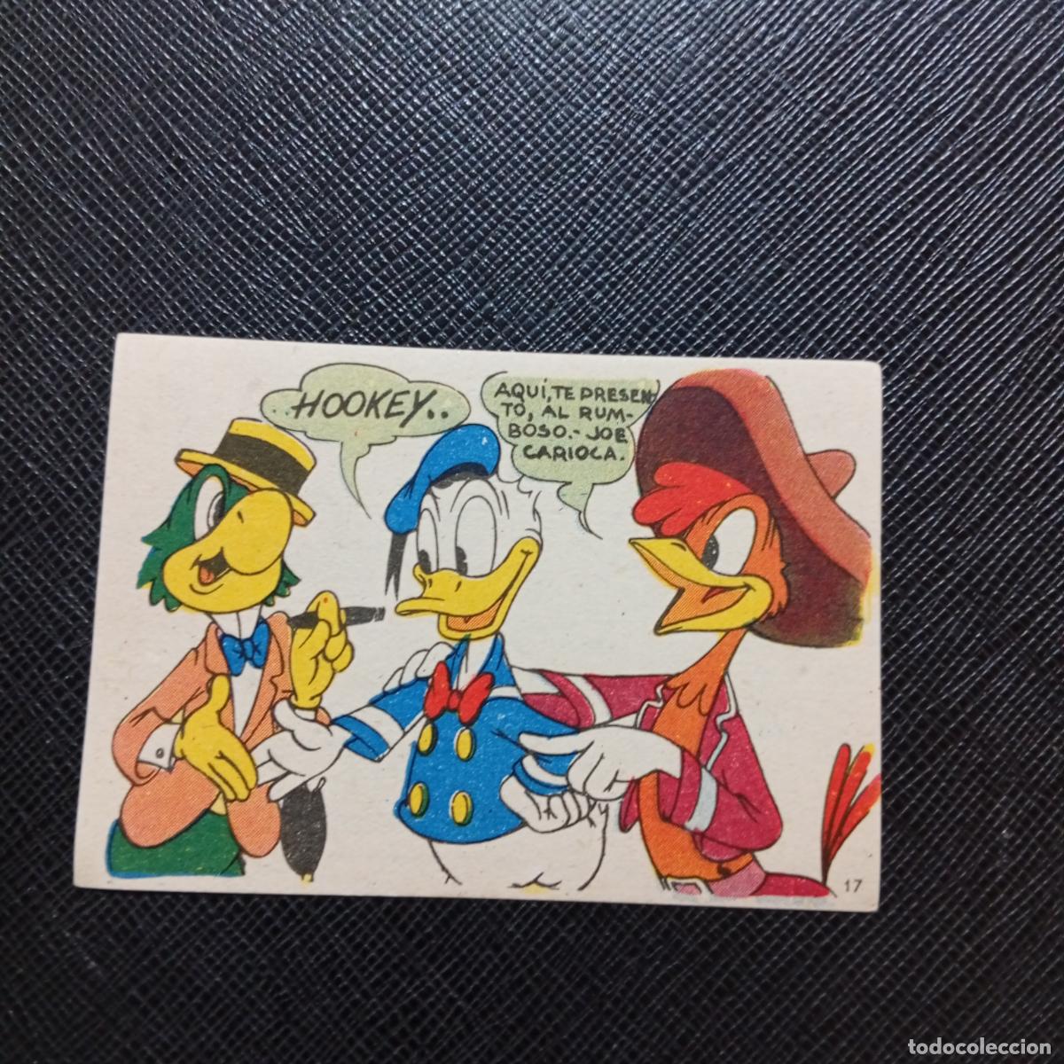 Coleccionismo cromos antiguos: 17 LOS TRES CABALLEROS Y STROMBOLI CHOCOLATES LLOVERAS DISNEY 1948 CROMO - SIN PEGAR - A214 PG253 B