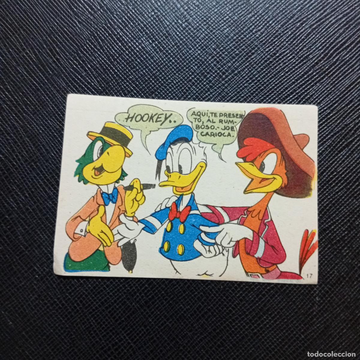 Coleccionismo cromos antiguos: 17 LOS TRES CABALLEROS Y STROMBOLI CHOCOLATES LLOVERAS DISNEY 1948 CROMO - SIN PEGAR - A214 PG262