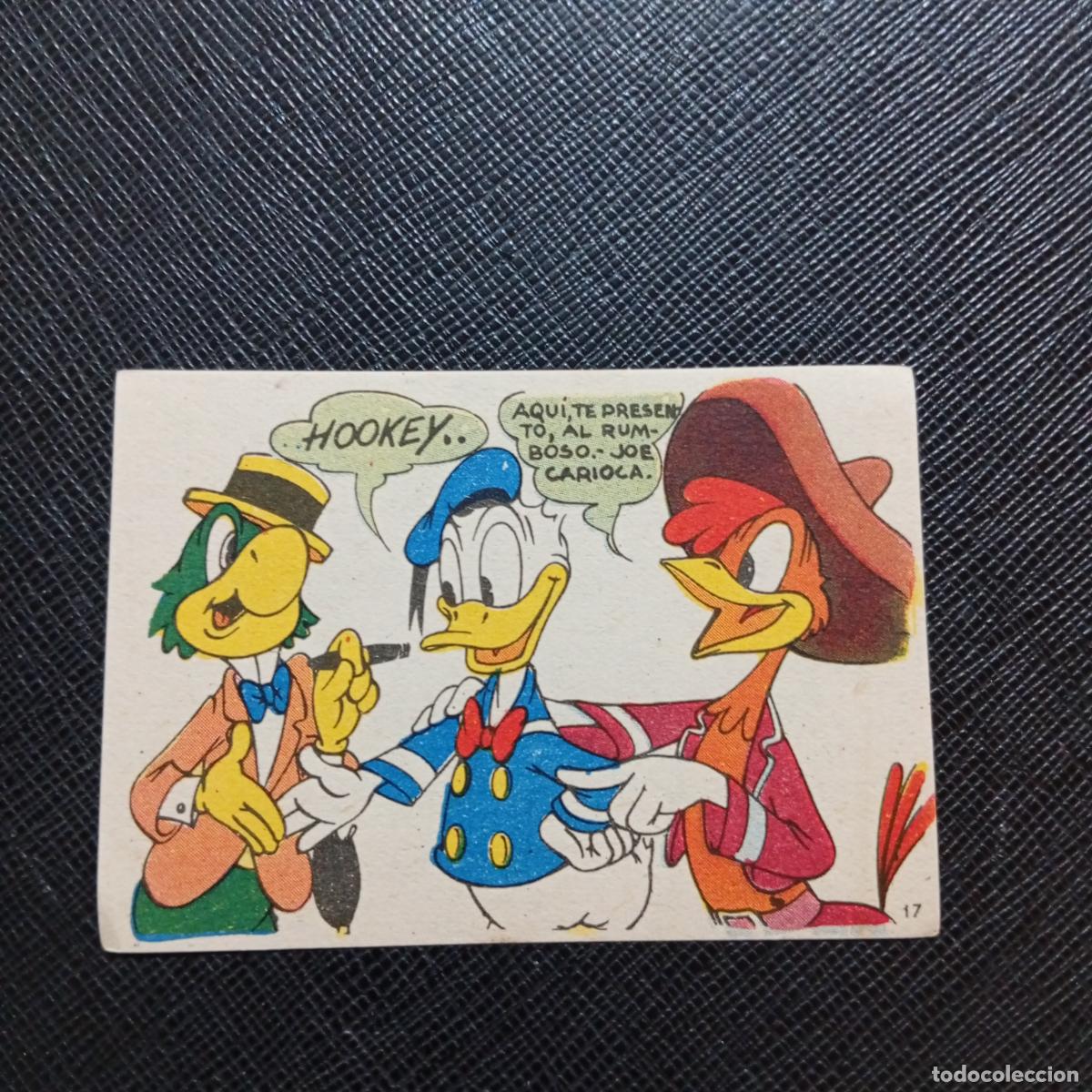 Coleccionismo cromos antiguos: 17 LOS TRES CABALLEROS Y STROMBOLI CHOCOLATES LLOVERAS DISNEY 1948 CROMO - SIN PEGAR - A214 PG262 B