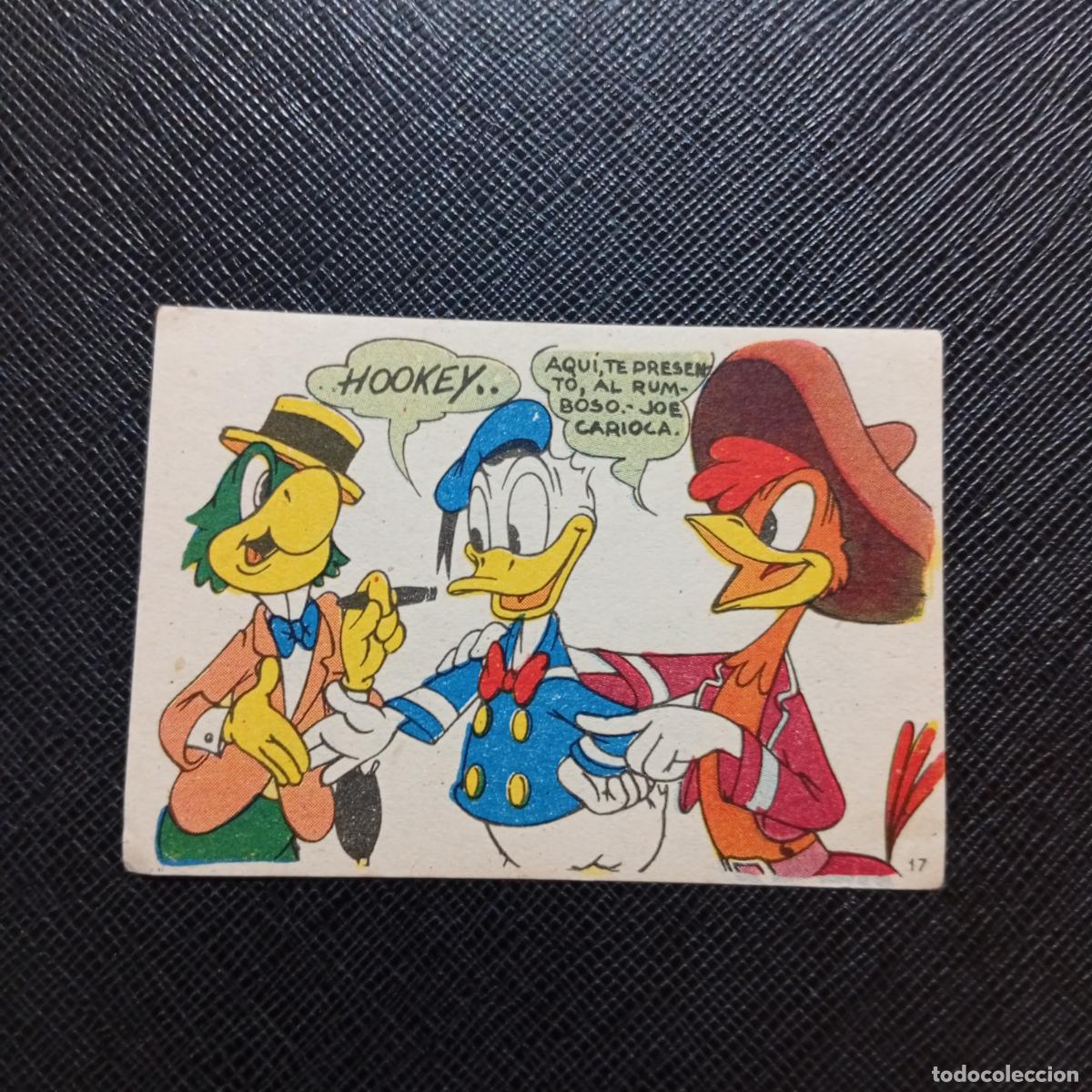 Coleccionismo cromos antiguos: 17 LOS TRES CABALLEROS Y STROMBOLI CHOCOLATES LLOVERAS DISNEY 1948 CROMO - SIN PEGAR - A214 PG271 B