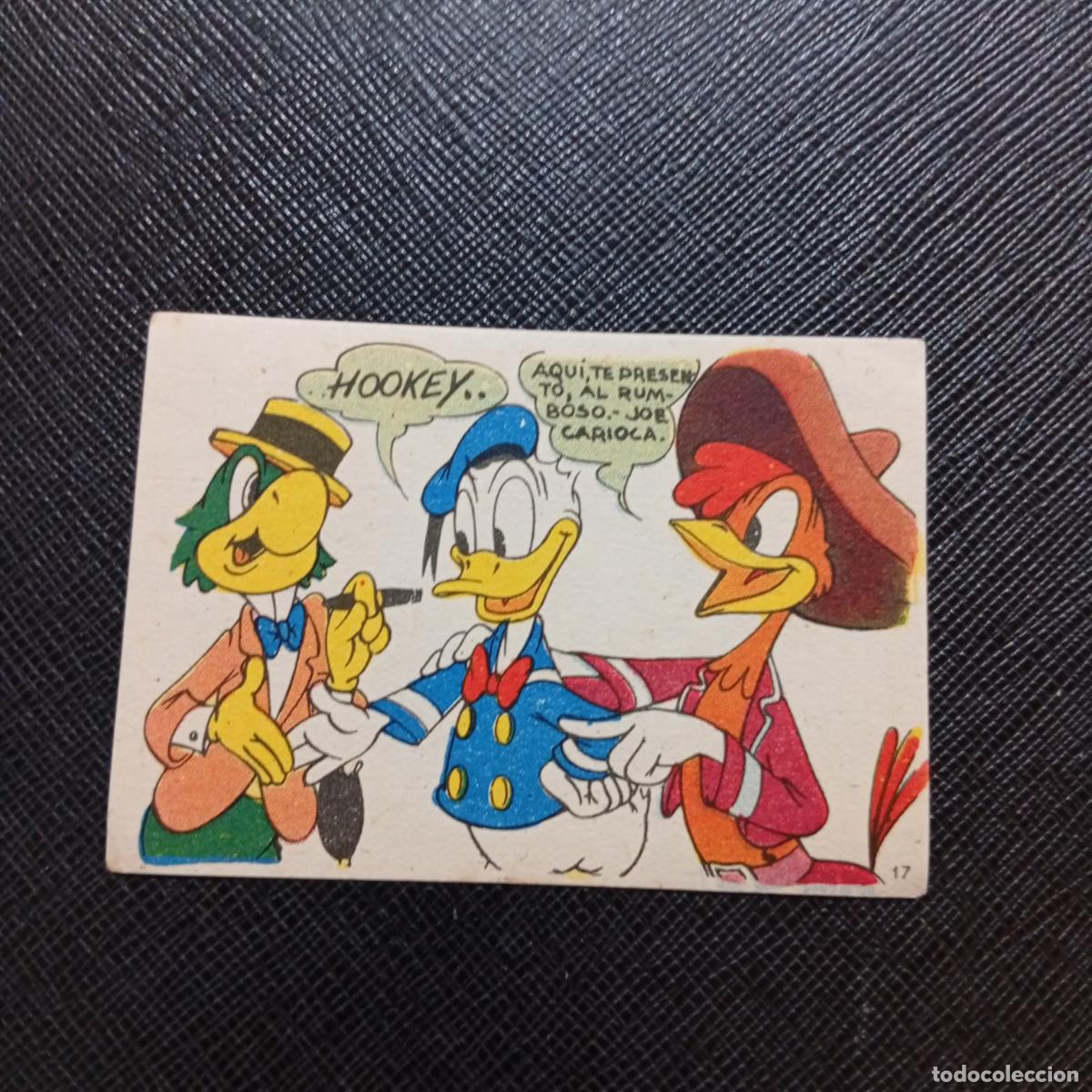 Coleccionismo cromos antiguos: 17 LOS TRES CABALLEROS Y STROMBOLI CHOCOLATES LLOVERAS DISNEY 1948 CROMO - SIN PEGAR - A214 PG280 B
