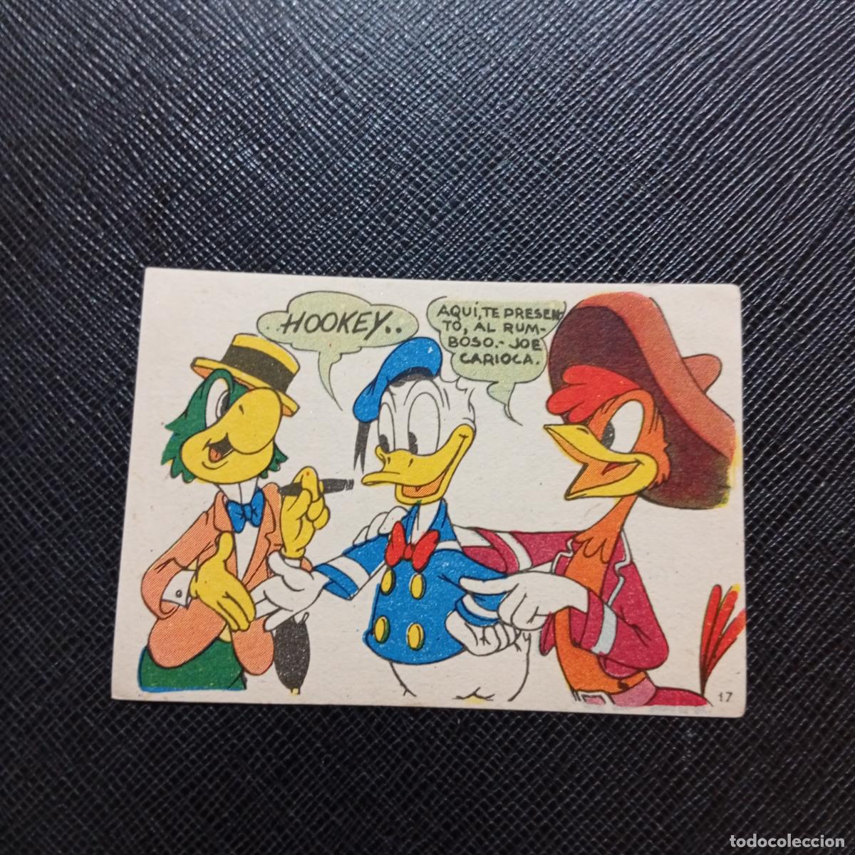 Coleccionismo cromos antiguos: 17 LOS TRES CABALLEROS Y STROMBOLI CHOCOLATES LLOVERAS DISNEY 1948 CROMO - SIN PEGAR - A214 PG289