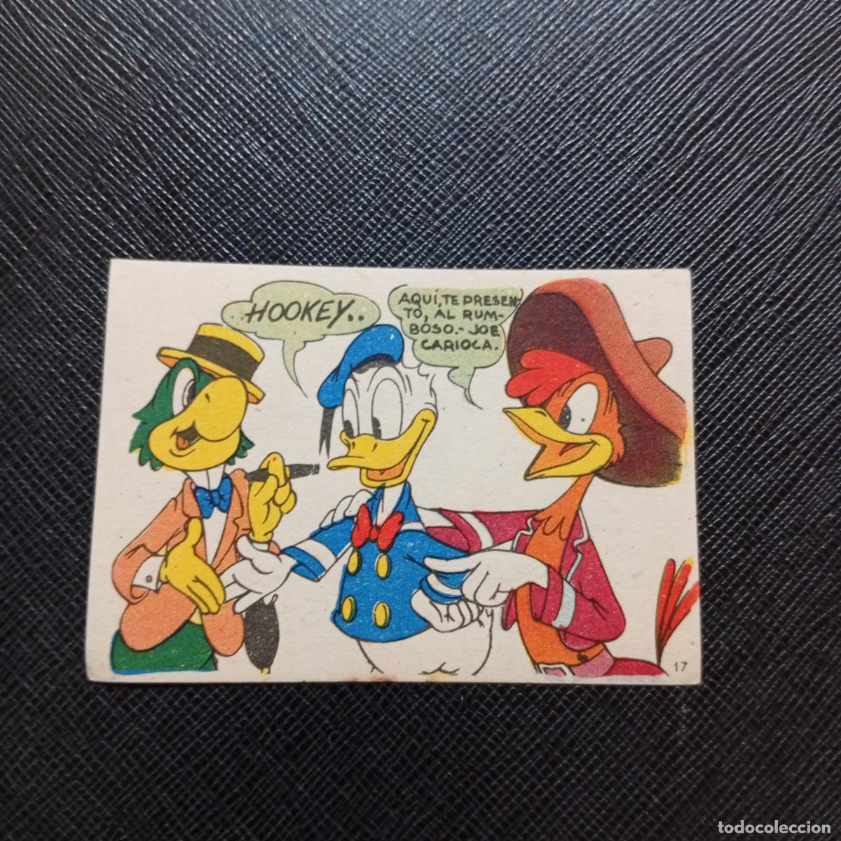 Coleccionismo cromos antiguos: 17 LOS TRES CABALLEROS Y STROMBOLI CHOCOLATES LLOVERAS DISNEY 1948 CROMO - SIN PEGAR - A214 PG289 B