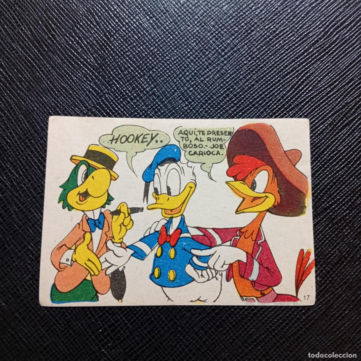 Coleccionismo cromos antiguos: 17 LOS TRES CABALLEROS Y STROMBOLI CHOCOLATES LLOVERAS DISNEY 1948 CROMO - SIN PEGAR - A214 PG307 B