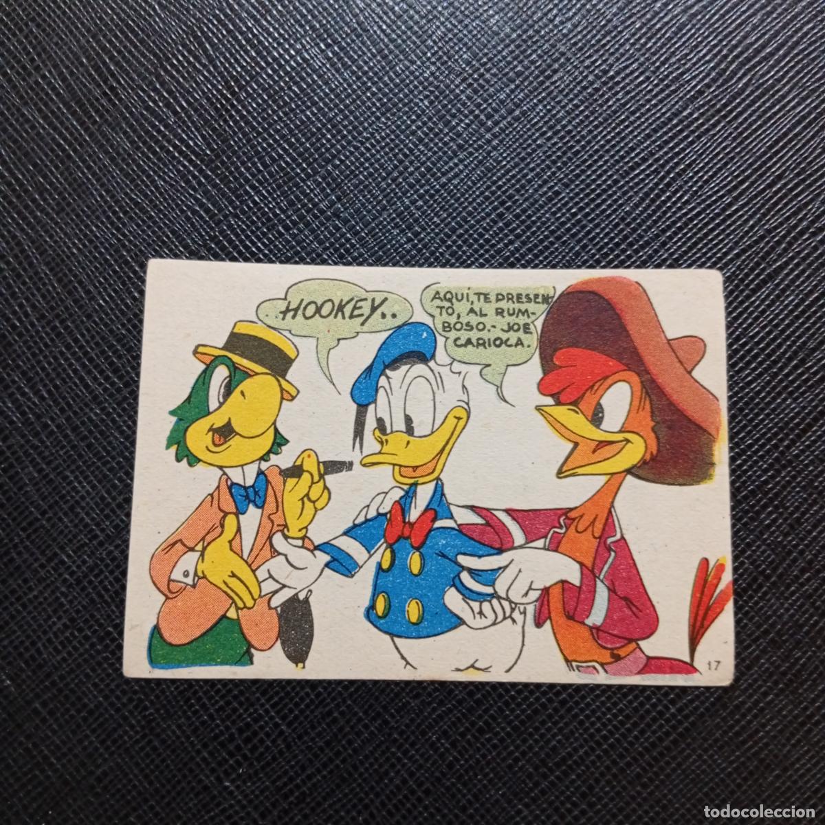 Coleccionismo cromos antiguos: 17 LOS TRES CABALLEROS Y STROMBOLI CHOCOLATES LLOVERAS DISNEY 1948 CROMO - SIN PEGAR - A214 PG316