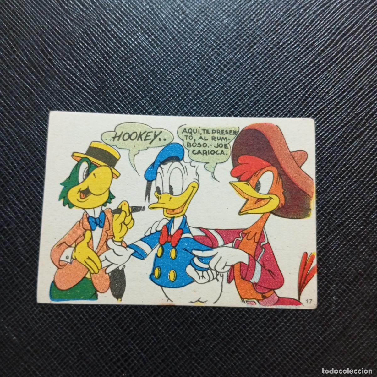 Coleccionismo cromos antiguos: 17 LOS TRES CABALLEROS Y STROMBOLI CHOCOLATES LLOVERAS DISNEY 1948 CROMO - SIN PEGAR - A214 PG316 B