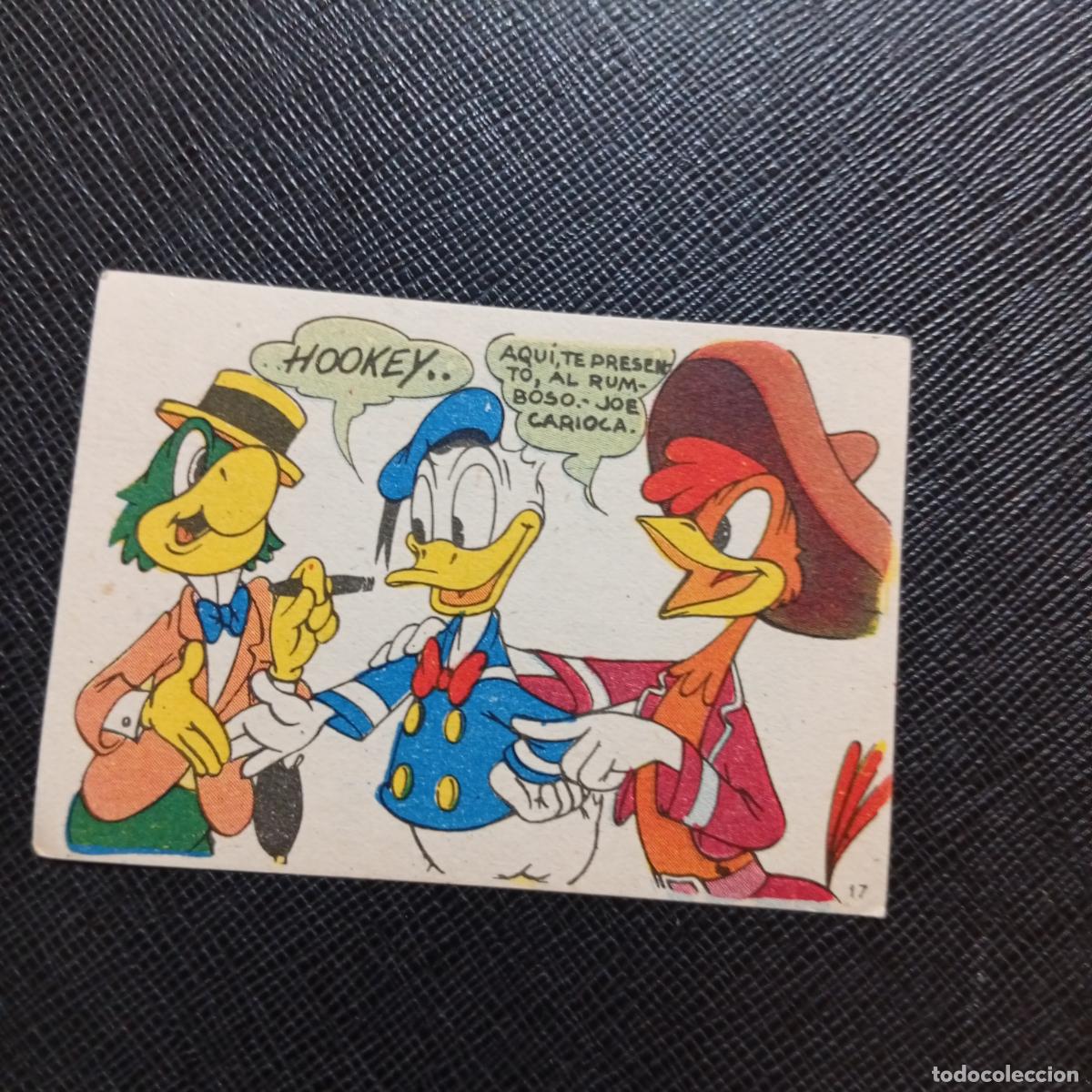 Coleccionismo cromos antiguos: 17 LOS TRES CABALLEROS Y STROMBOLI CHOCOLATES LLOVERAS DISNEY 1948 CROMO - SIN PEGAR - A214 PG325 B
