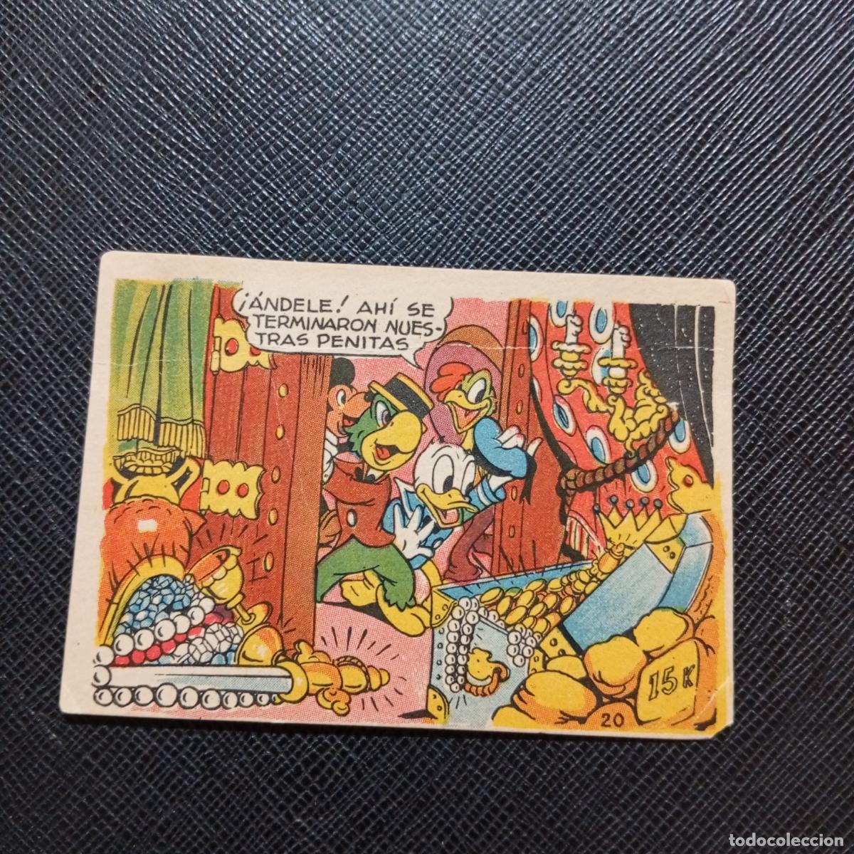 Coleccionismo cromos antiguos: 20 LOS TRES CABALLEROS Y STROMBOLI CHOCOLATES LLOVERAS DISNEY 1948 CROMO - SIN PEGAR - A214 PG262