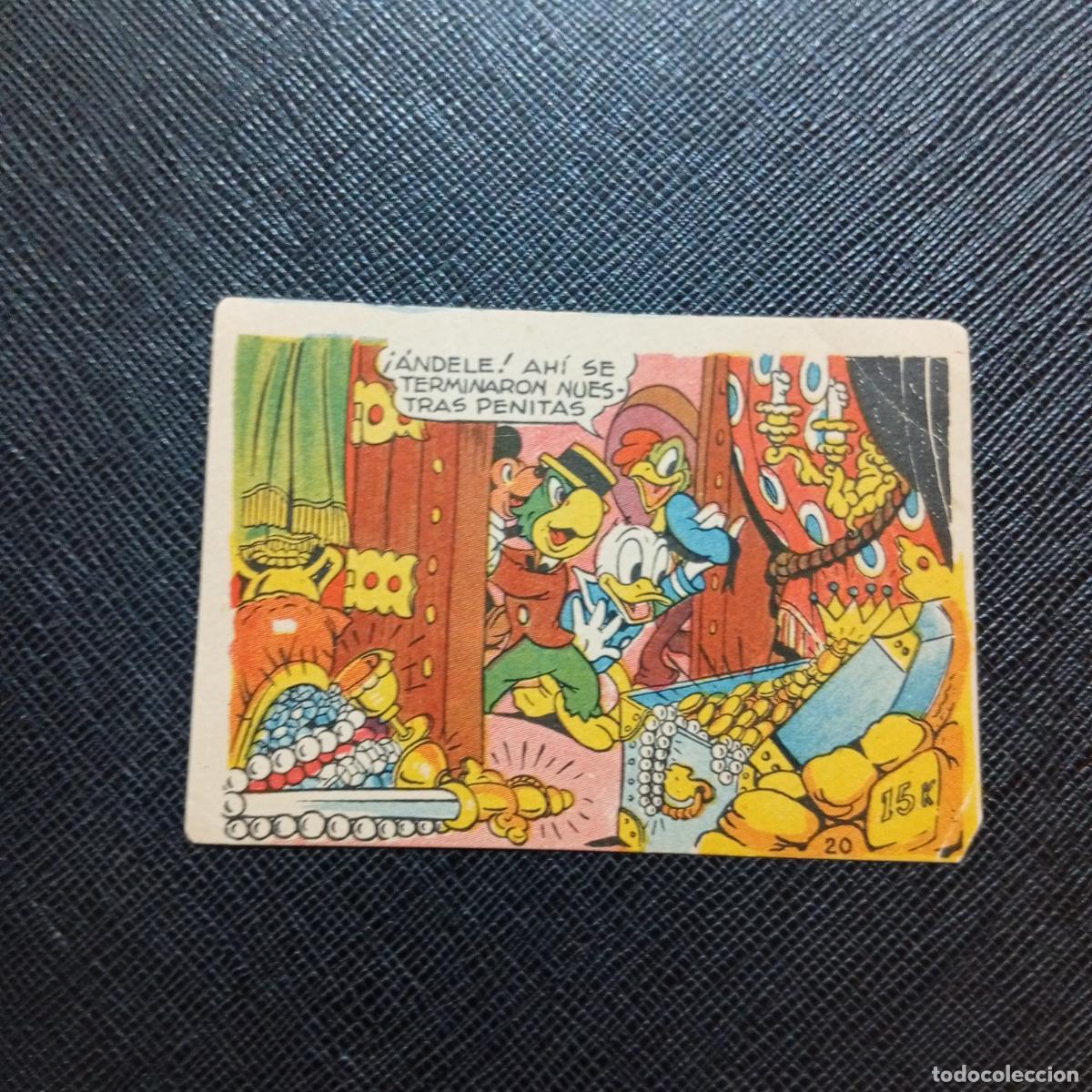 Coleccionismo cromos antiguos: 20 LOS TRES CABALLEROS Y STROMBOLI CHOCOLATES LLOVERAS DISNEY 1948 CROMO - SIN PEGAR - A214 PG271 B