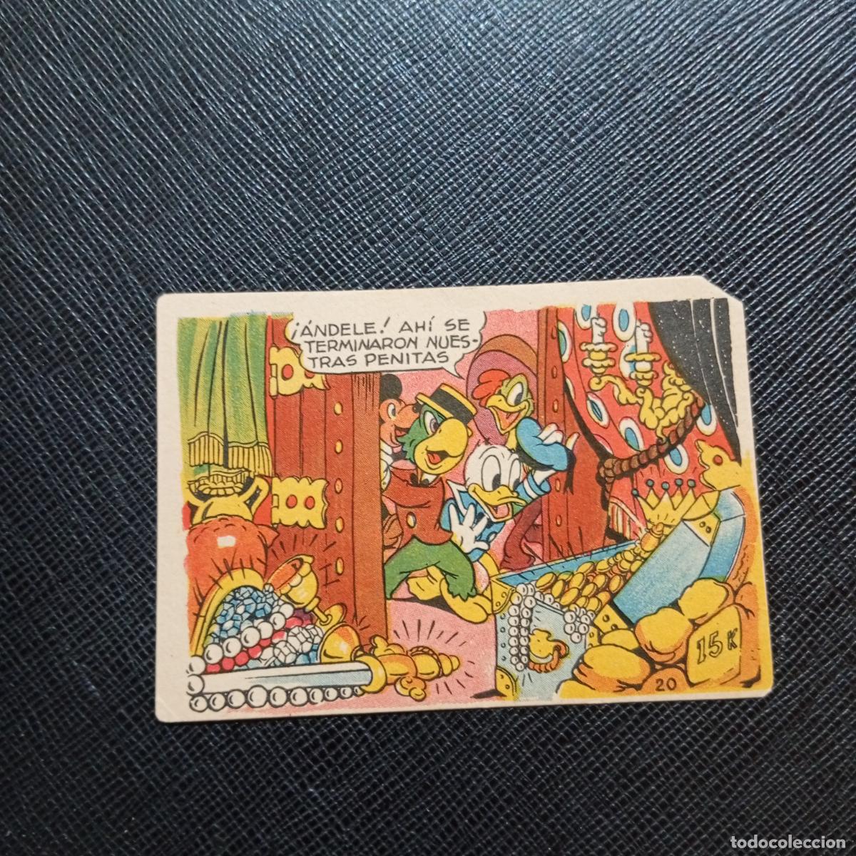 Coleccionismo cromos antiguos: 20 LOS TRES CABALLEROS Y STROMBOLI CHOCOLATES LLOVERAS DISNEY 1948 CROMO - SIN PEGAR - A214 PG280 B