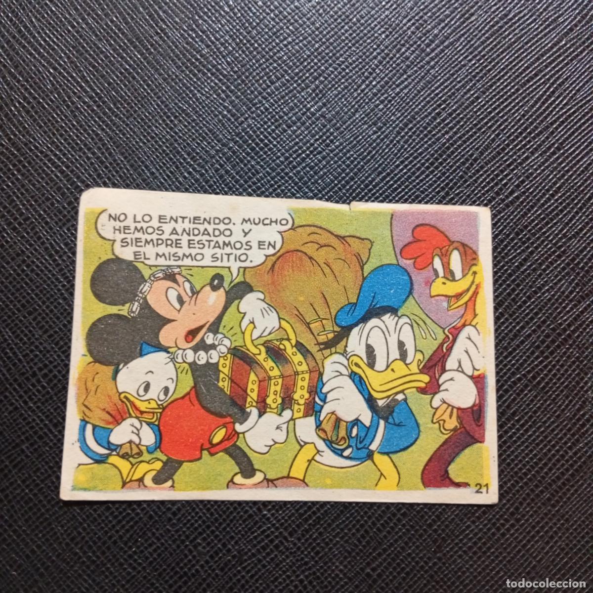 Coleccionismo cromos antiguos: 21 LOS TRES CABALLEROS Y STROMBOLI CHOCOLATES LLOVERAS DISNEY 1948 CROMO - SIN PEGAR - A214 PG298