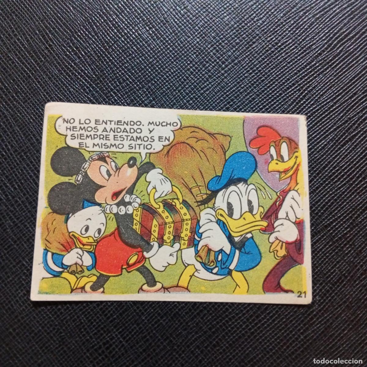 Coleccionismo cromos antiguos: 21 LOS TRES CABALLEROS Y STROMBOLI CHOCOLATES LLOVERAS DISNEY 1948 CROMO - SIN PEGAR - A214 PG298 B