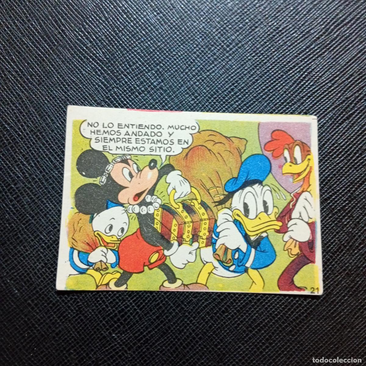 Coleccionismo cromos antiguos: 21 LOS TRES CABALLEROS Y STROMBOLI CHOCOLATES LLOVERAS DISNEY 1948 CROMO - SIN PEGAR - A214 PG325 B