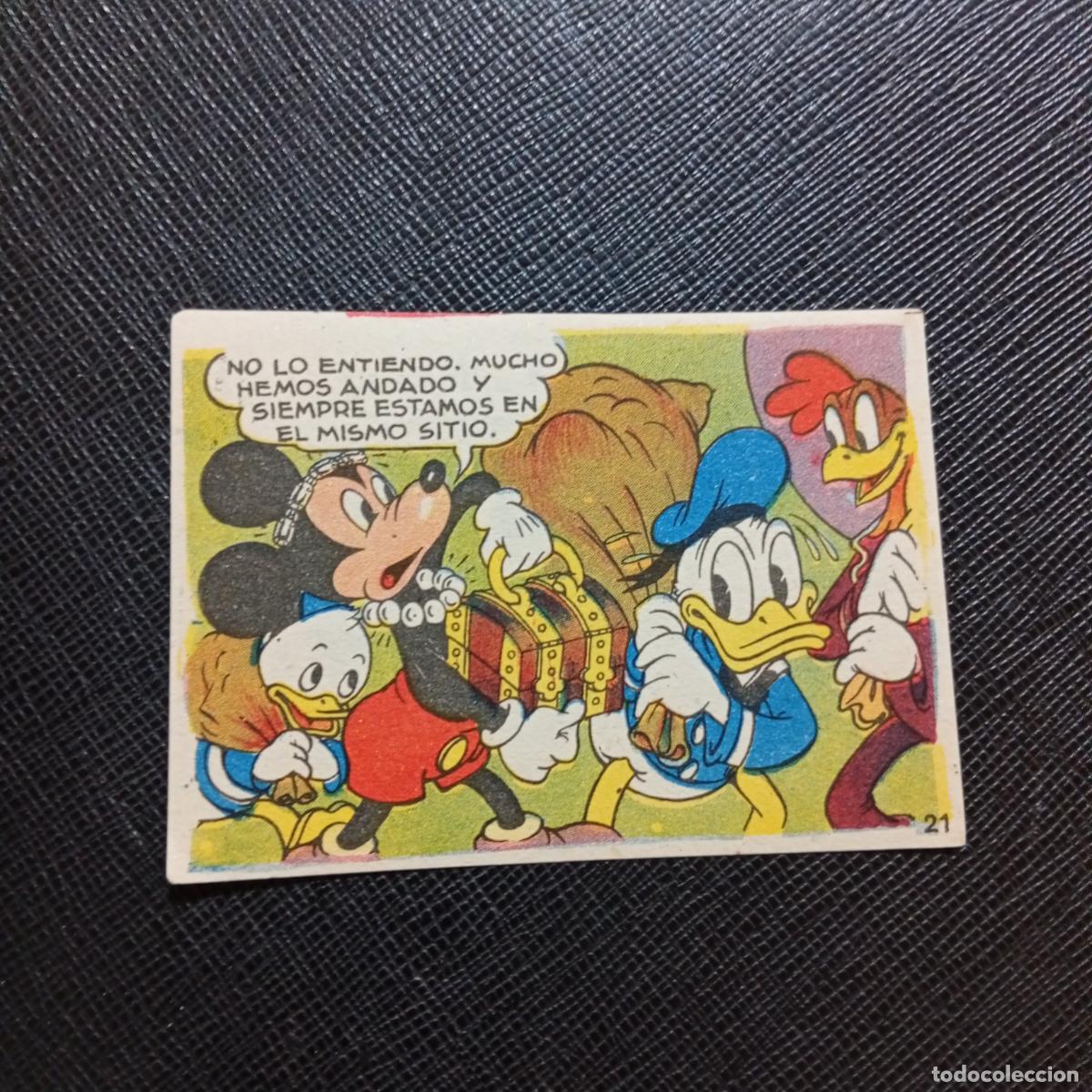 Coleccionismo cromos antiguos: 21 LOS TRES CABALLEROS Y STROMBOLI CHOCOLATES LLOVERAS DISNEY 1948 CROMO - SIN PEGAR - A214 PG343 B