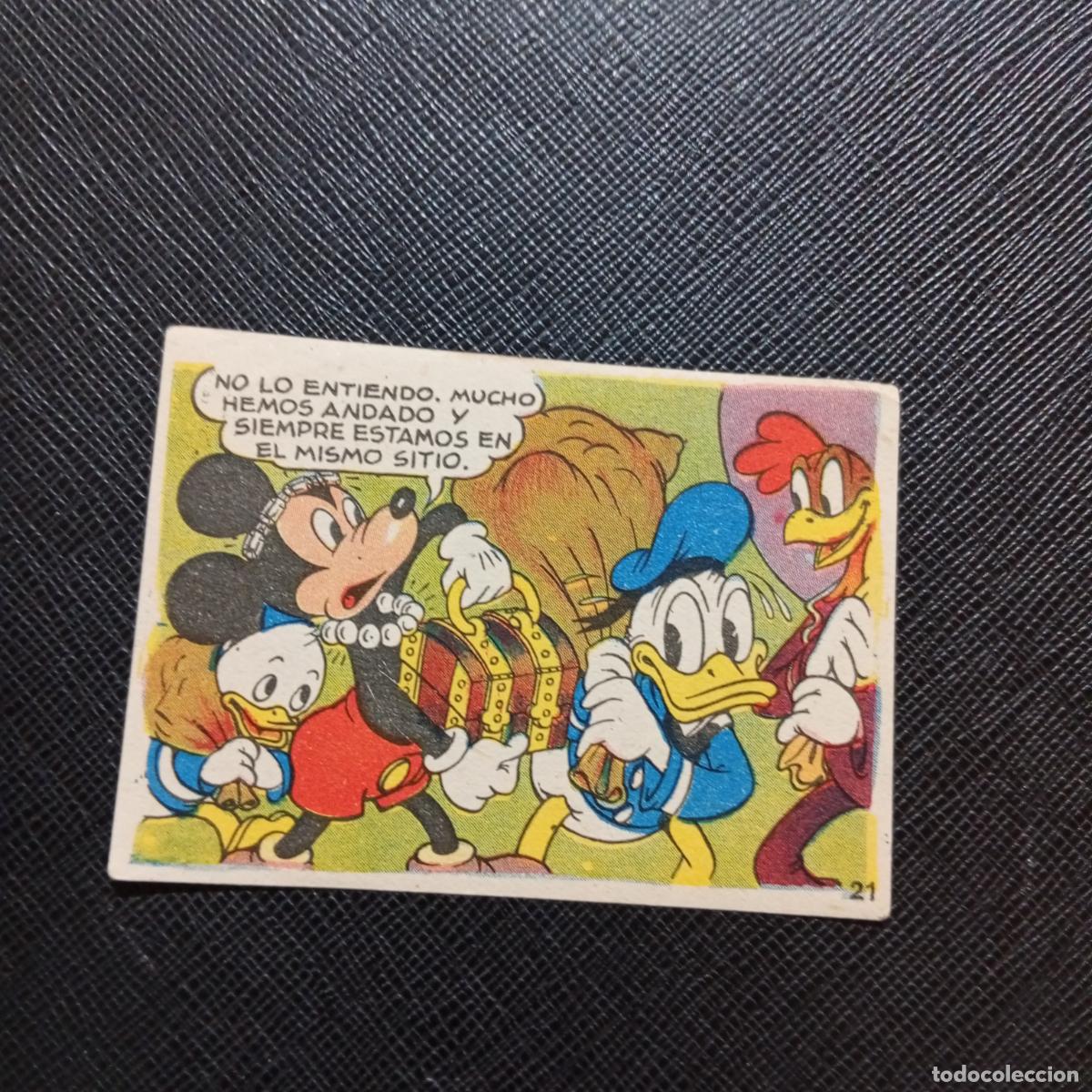 Coleccionismo cromos antiguos: 21 LOS TRES CABALLEROS Y STROMBOLI CHOCOLATES LLOVERAS DISNEY 1948 CROMO - SIN PEGAR - A214 PG361 B