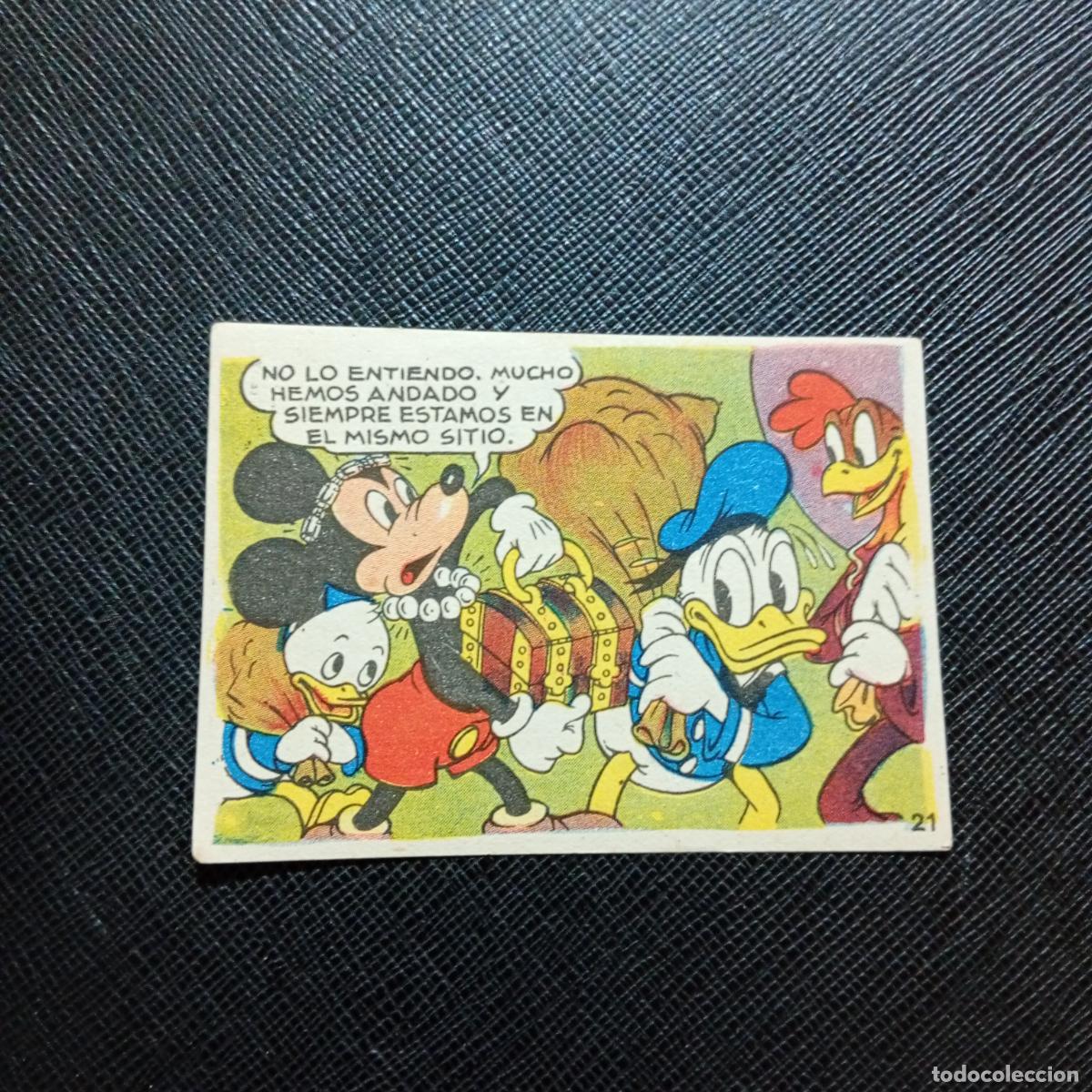 Coleccionismo cromos antiguos: 21 LOS TRES CABALLEROS Y STROMBOLI CHOCOLATES LLOVERAS DISNEY 1948 CROMO - SIN PEGAR - A214 PG370 B