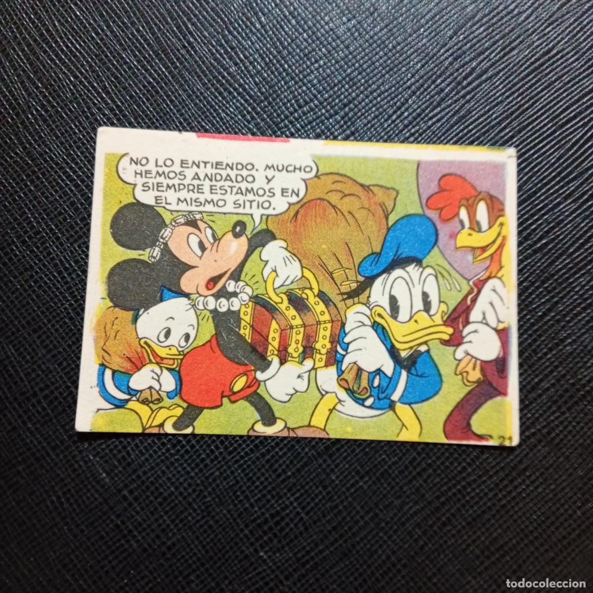 Coleccionismo cromos antiguos: 21 LOS TRES CABALLEROS Y STROMBOLI CHOCOLATES LLOVERAS DISNEY 1948 CROMO - SIN PEGAR - A214 PG379 B
