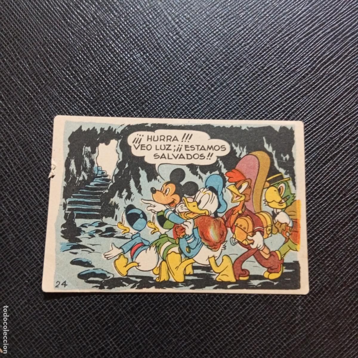 Coleccionismo cromos antiguos: 24 LOS TRES CABALLEROS Y STROMBOLI CHOCOLATES LLOVERAS DISNEY 1948 CROMO - SIN PEGAR - A214 PG244