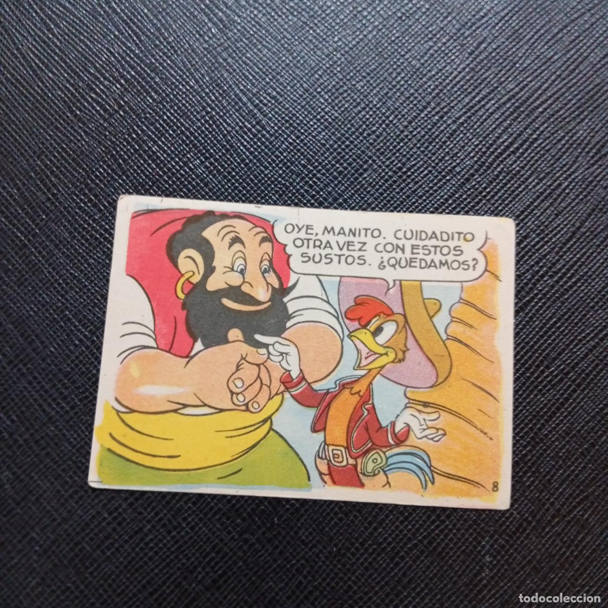 Coleccionismo cromos antiguos: 8 LOS TRES CABALLEROS Y STROMBOLI CHOCOLATES LLOVERAS DISNEY 1948 CROMO - SIN PEGAR - A214 PG262 C