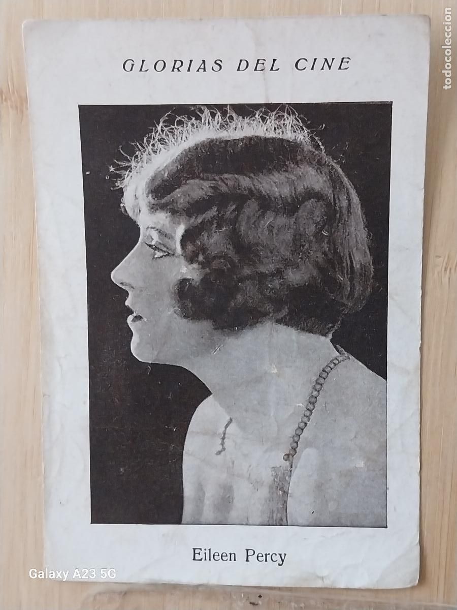 Coleccionismo cromos antiguos: EILEEN PERCY GLORIAS CINE CROMO 8 CHOCOLATE RUICORD PUBLICIDAD ** 11.2X7.8CMS ORIGINAL *