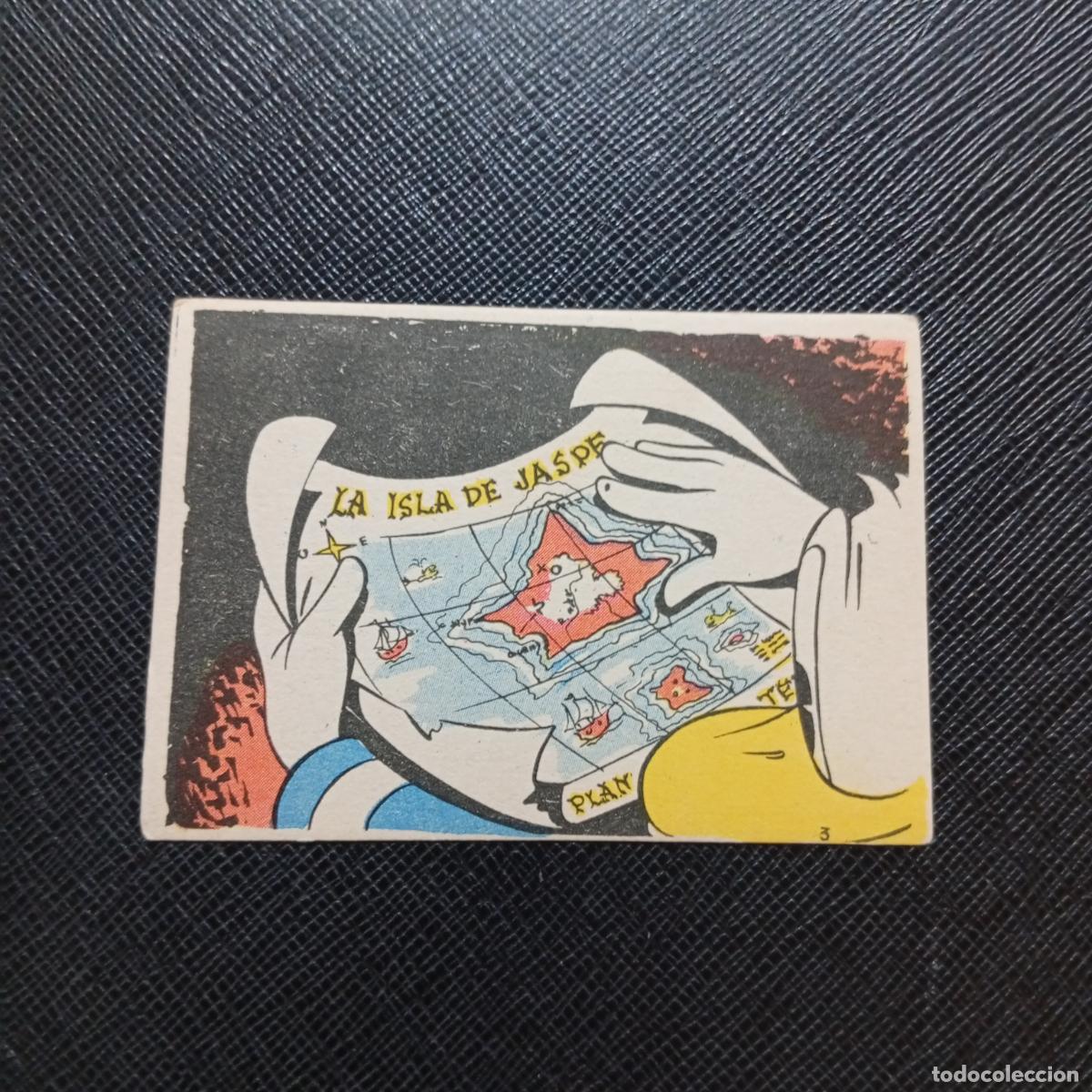 Coleccionismo cromos antiguos: 3 LA ISLA DE JASPE CHOCOLATES LLOVERAS DISNEY 1948 CROMO - SIN PEGAR - A214 PG271 B
