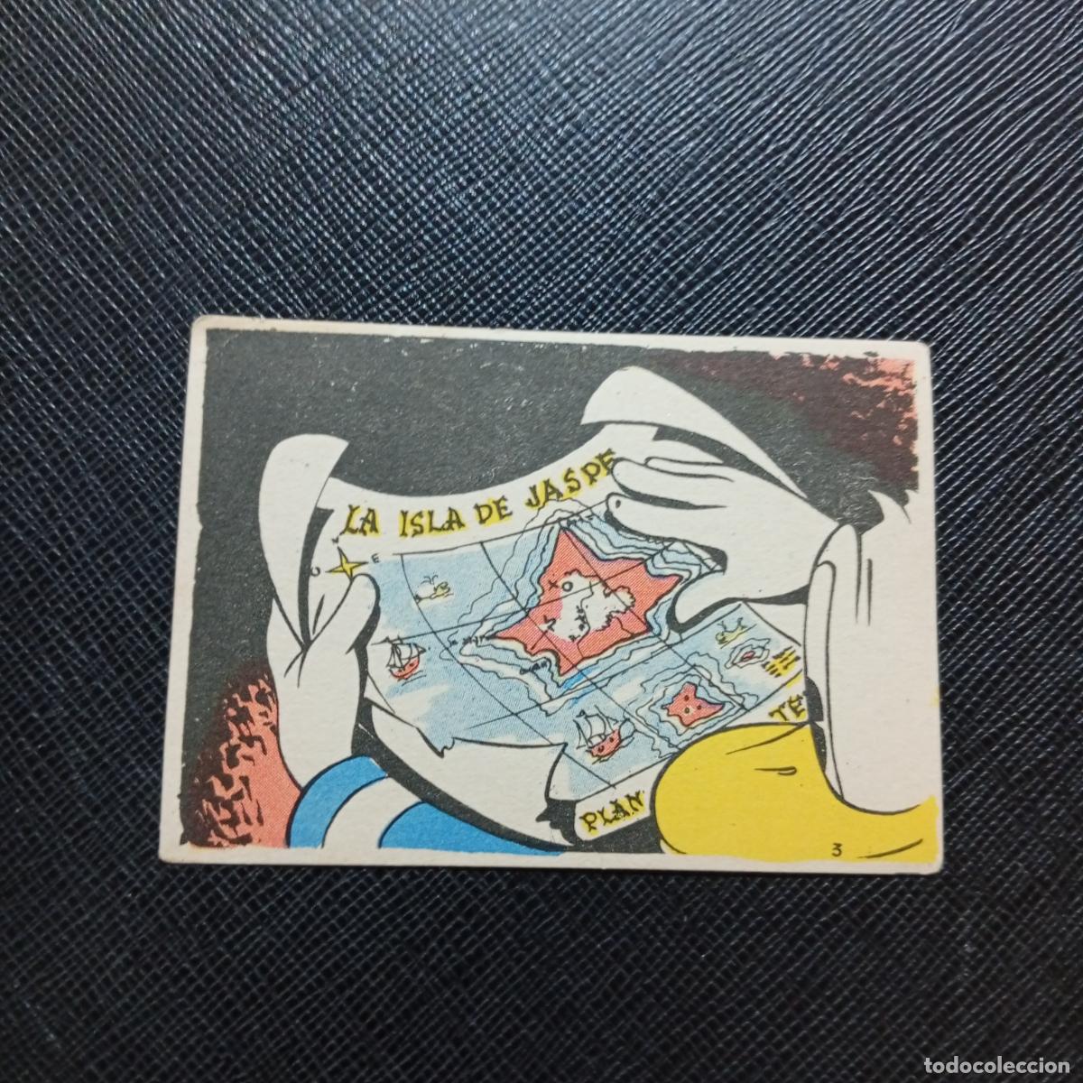 Coleccionismo cromos antiguos: 3 LA ISLA DE JASPE CHOCOLATES LLOVERAS DISNEY 1948 CROMO - SIN PEGAR - A214 PG280 B