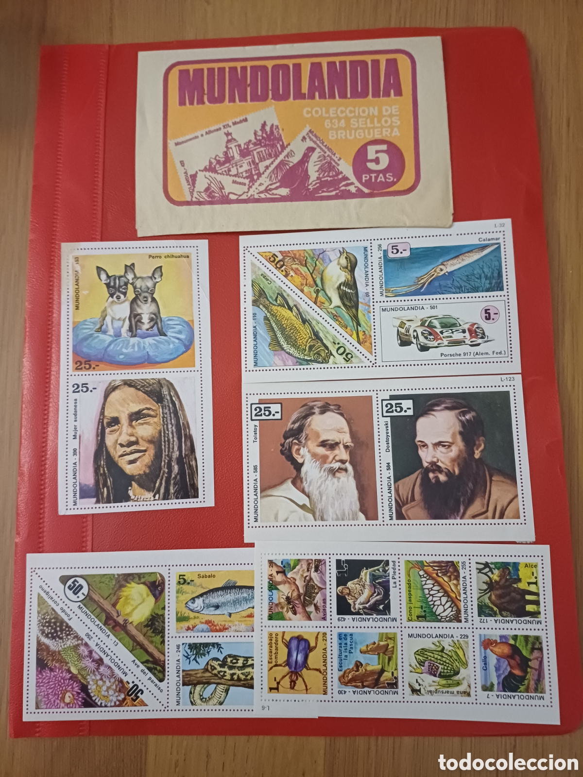 Coleccionismo cromos antiguos: Sobre cromos abierto mas 13 cromos Mundolandia