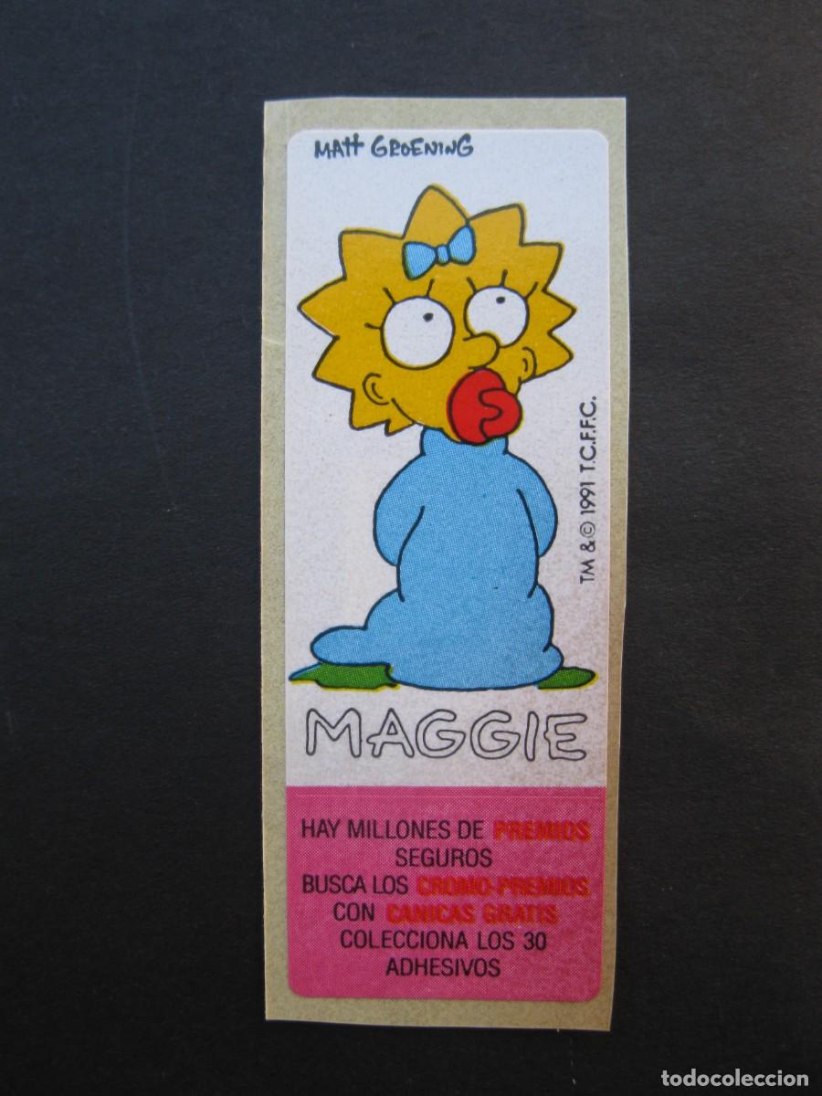 Coleccionismo cromos antiguos: CROMO - MAGGIE - CHICLES LOS SIMPSON - NUNCA PEGADO.