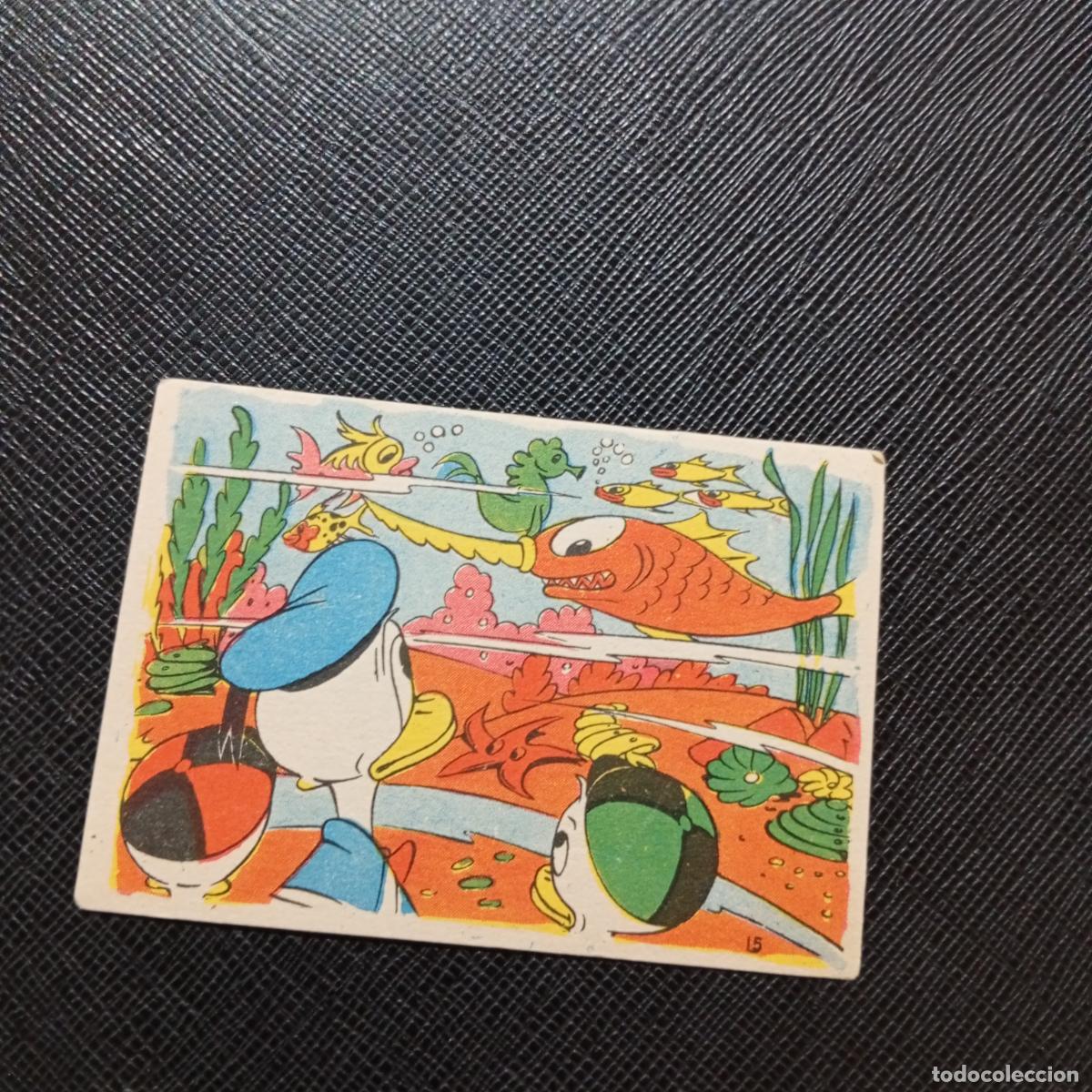 Coleccionismo cromos antiguos: 15 LA ISLA DE JASPE CHOCOLATES LLOVERAS DISNEY 1948 CROMO - SIN PEGAR - A214 PG307
