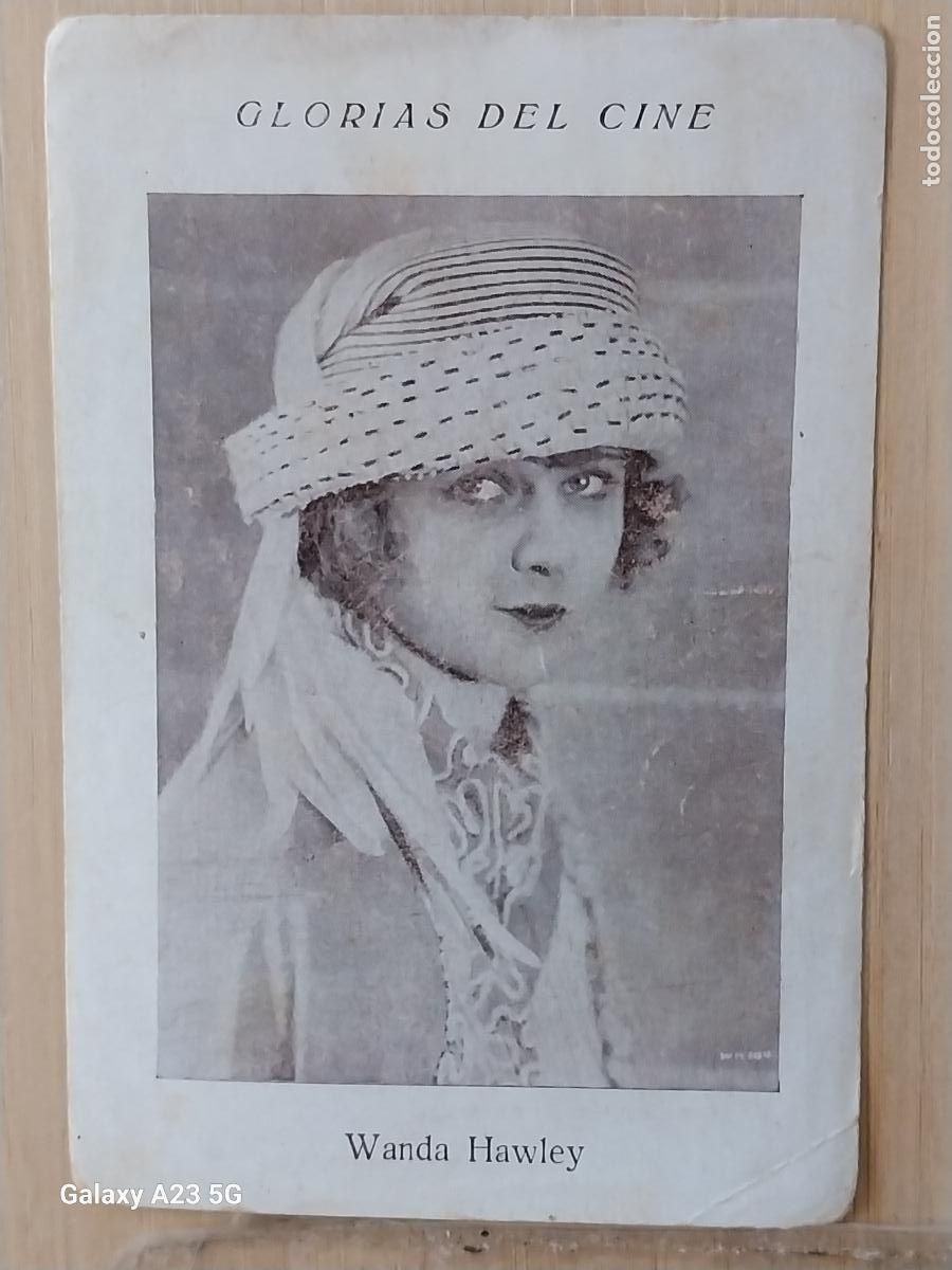 Coleccionismo cromos antiguos: WANDA HAWLEY GLORIAS CINE CROMO 9 CHOCOLATES ORTHI * 11.2X7.8CMS ORIGINAL