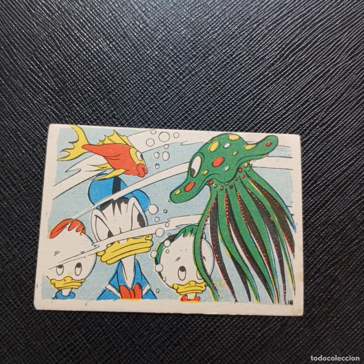 Coleccionismo cromos antiguos: 18 LA ISLA DE JASPE CHOCOLATES LLOVERAS DISNEY 1948 CROMO - SIN PEGAR - A214 PG298