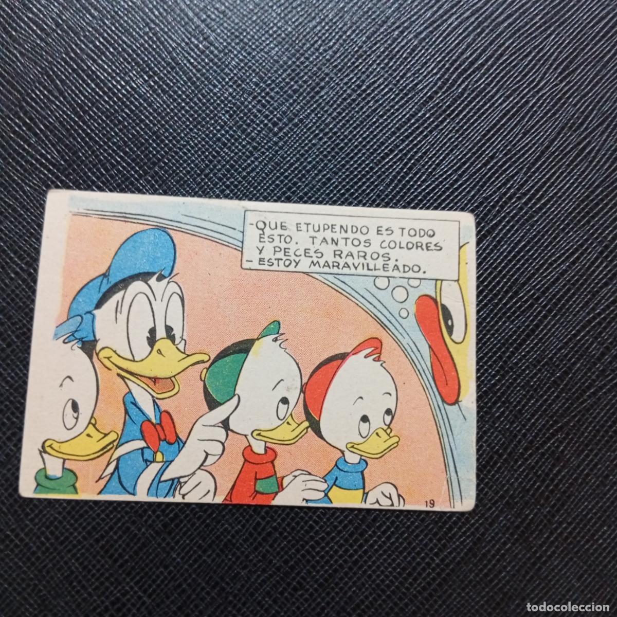 Coleccionismo cromos antiguos: 19 LA ISLA DE JASPE CHOCOLATES LLOVERAS DISNEY 1948 CROMO - SIN PEGAR - A214 PG352