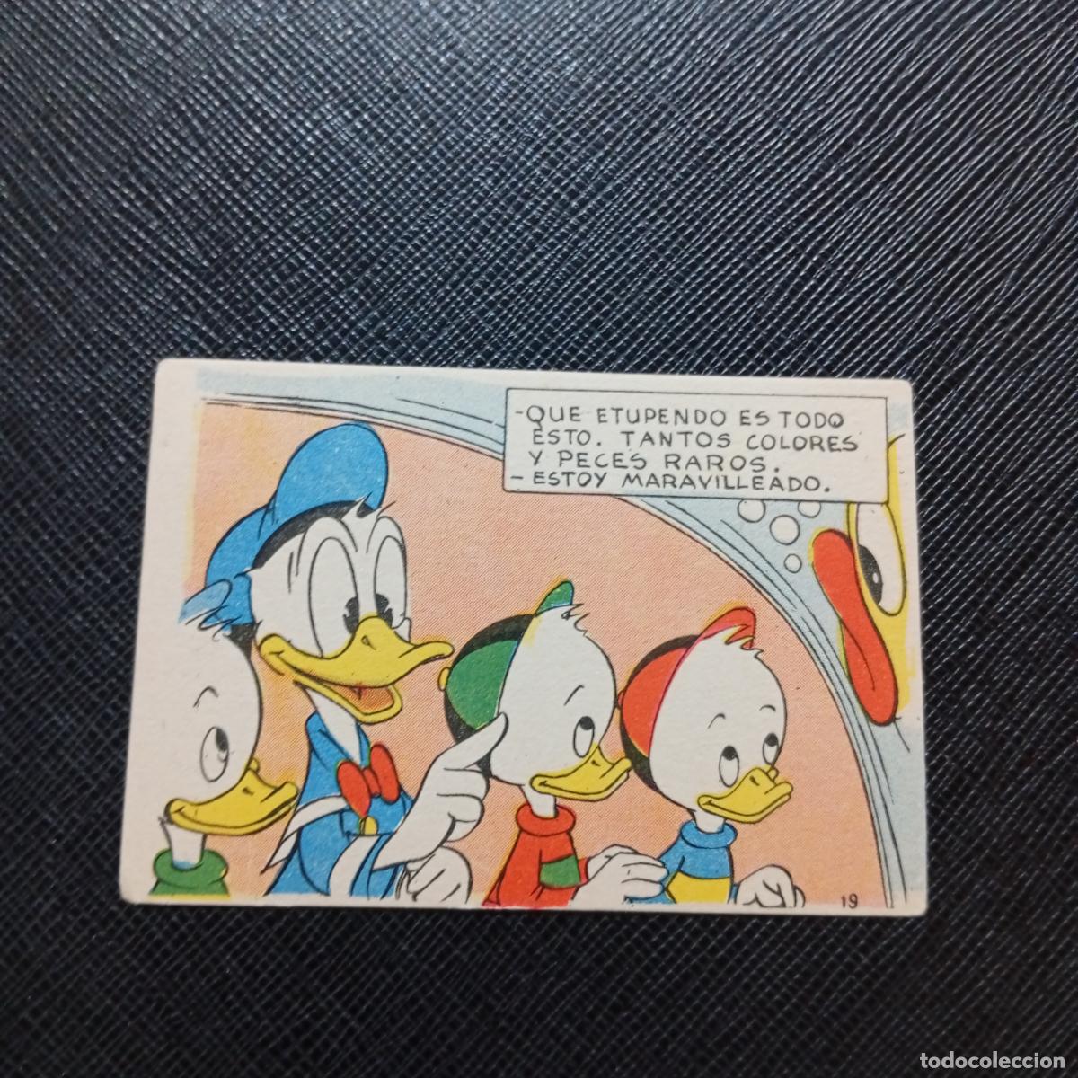 Coleccionismo cromos antiguos: 19 LA ISLA DE JASPE CHOCOLATES LLOVERAS DISNEY 1948 CROMO - SIN PEGAR - A214 PG352 B