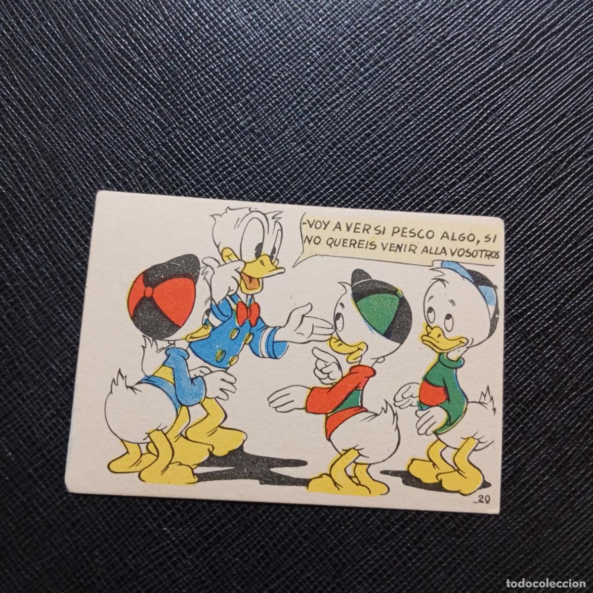 Coleccionismo cromos antiguos: 20 LA ISLA DE JASPE CHOCOLATES LLOVERAS DISNEY 1948 CROMO - SIN PEGAR - A214 PG397