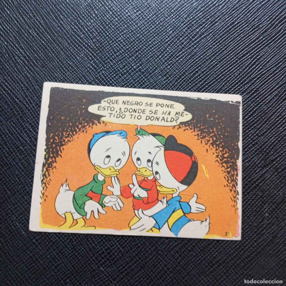 Coleccionismo cromos antiguos: 21 LA ISLA DE JASPE CHOCOLATES LLOVERAS DISNEY 1948 CROMO - SIN PEGAR - A214 PG432