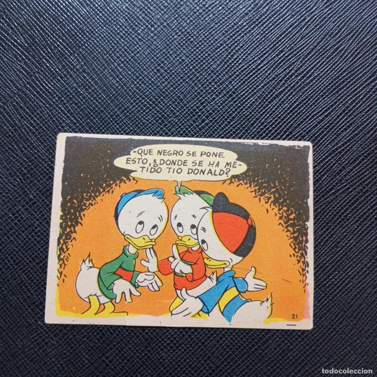 Coleccionismo cromos antiguos: 21 LA ISLA DE JASPE CHOCOLATES LLOVERAS DISNEY 1948 CROMO - SIN PEGAR - A214 PG442 B
