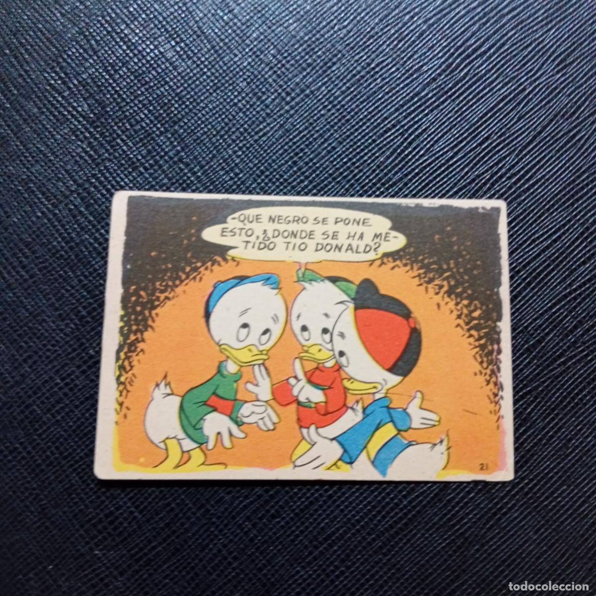 Coleccionismo cromos antiguos: 21 LA ISLA DE JASPE CHOCOLATES LLOVERAS DISNEY 1948 CROMO - SIN PEGAR - A214 PG451