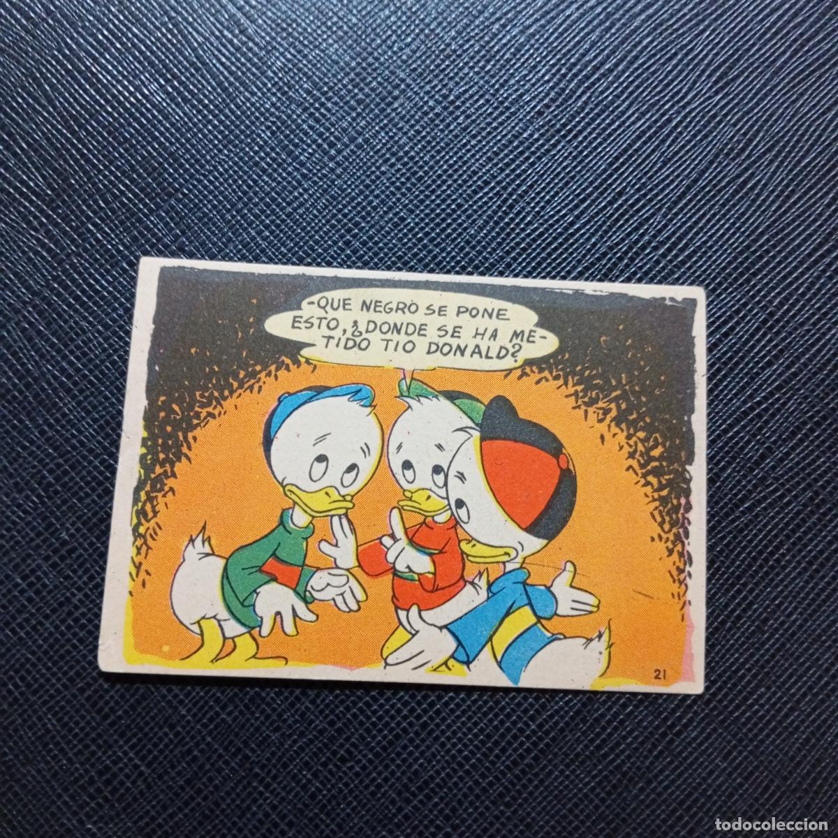 Coleccionismo cromos antiguos: 21 LA ISLA DE JASPE CHOCOLATES LLOVERAS DISNEY 1948 CROMO - SIN PEGAR - A214 PG451 B