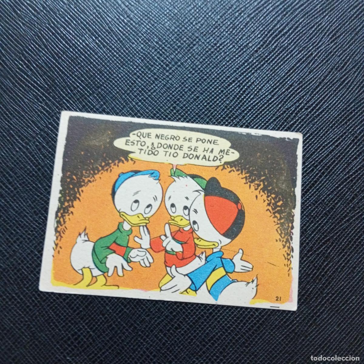 Coleccionismo cromos antiguos: 21 LA ISLA DE JASPE CHOCOLATES LLOVERAS DISNEY 1948 CROMO - SIN PEGAR - A214 PG460