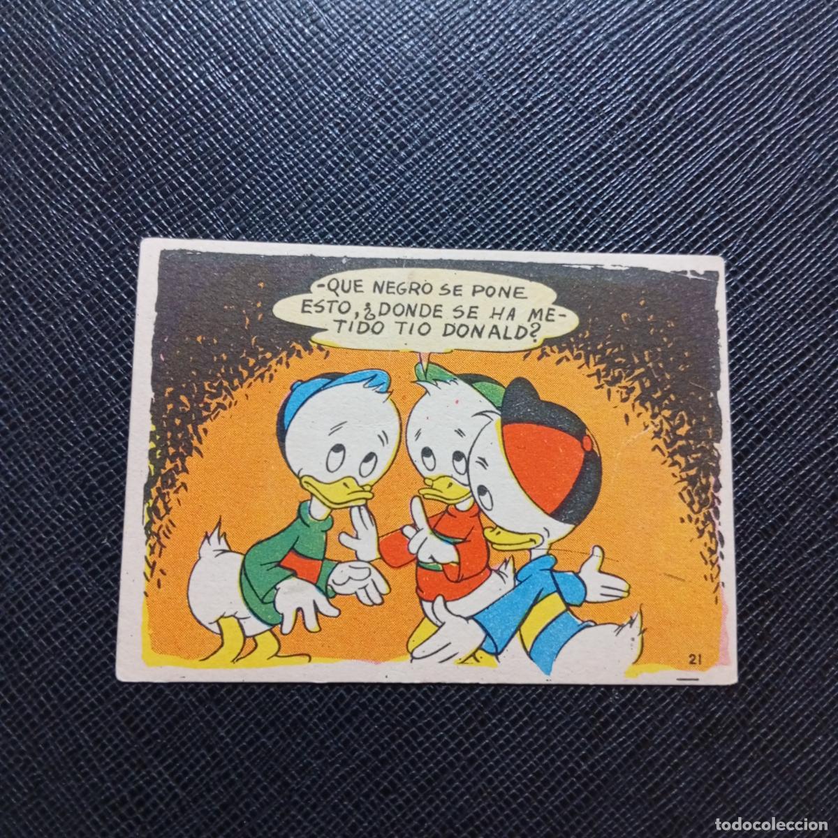 Coleccionismo cromos antiguos: 21 LA ISLA DE JASPE CHOCOLATES LLOVERAS DISNEY 1948 CROMO - SIN PEGAR - A214 PG460 B