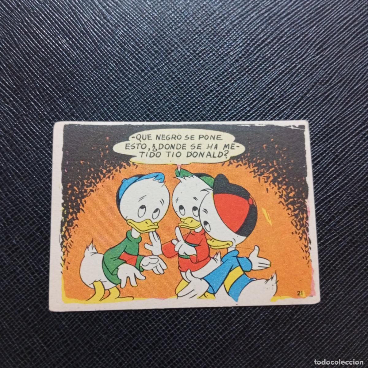 Coleccionismo cromos antiguos: 21 LA ISLA DE JASPE CHOCOLATES LLOVERAS DISNEY 1948 CROMO - SIN PEGAR - A214 PG469
